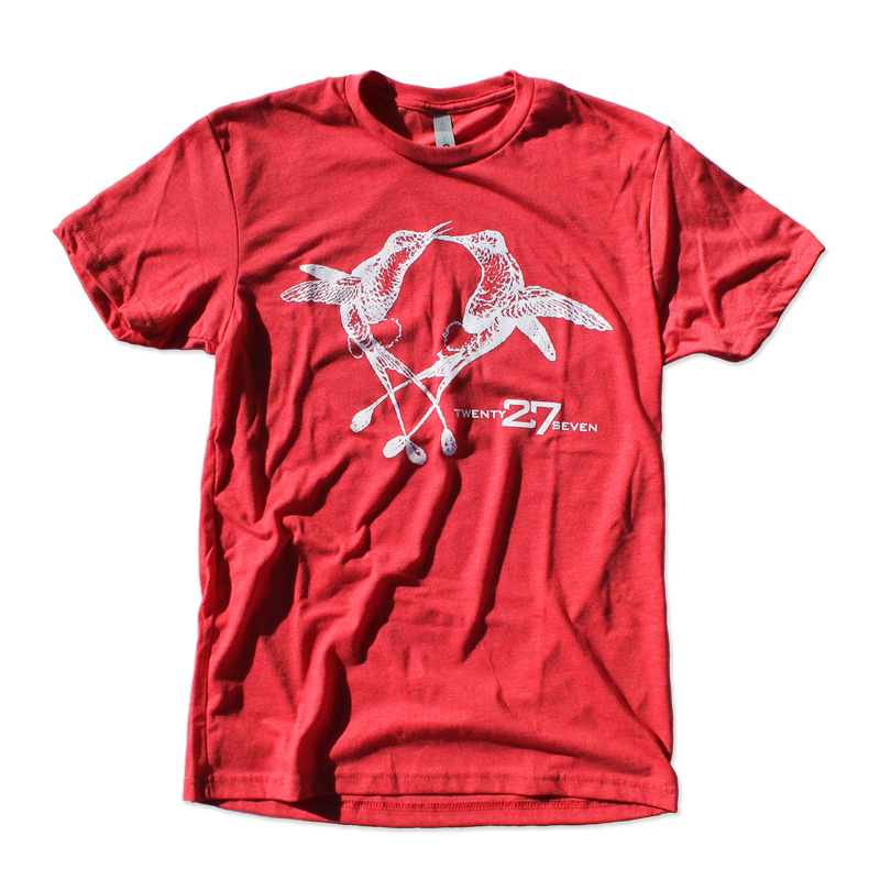 27 Red Vintage Birds Tee