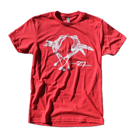 27 Red Vintage Birds Tee