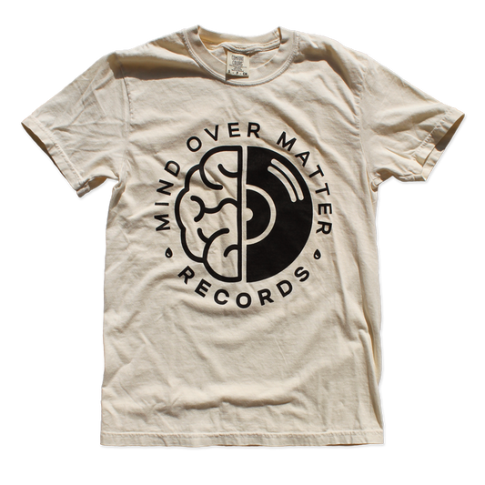 Mind Over Matter Records "Brain Logo" Tan Tee