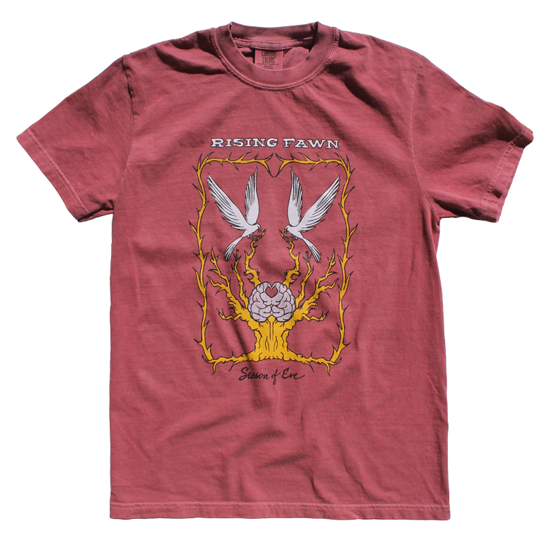 Rising Fawn Birds Tee (Brick Red)