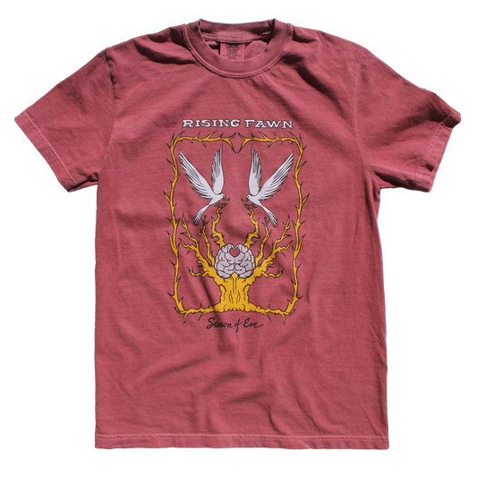 Rising Fawn Birds Tee (Brick Red)